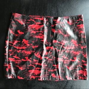 2 for $7! Wild Fable Camo Pleather Skirt